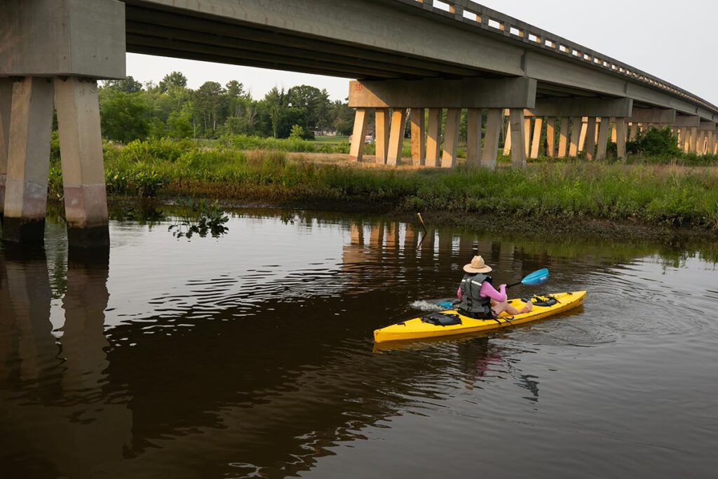 Kayaking on the Mattaponi River near Walkerton, Virginia